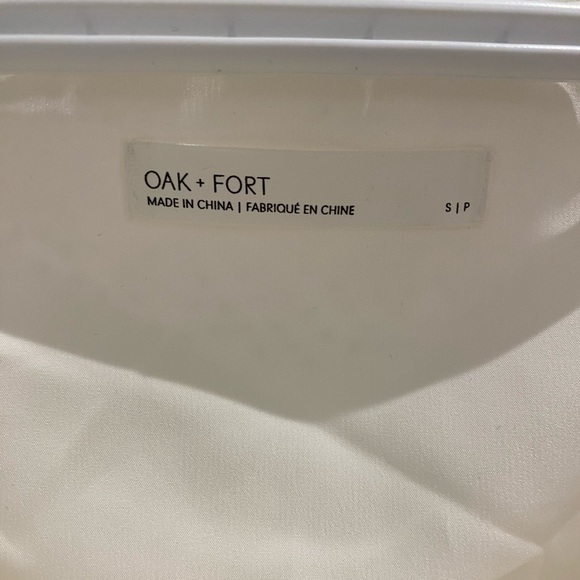 Oak + Fort Crop Top Square Neck Polka Dot Ruffle Crop Top - Picture 6 of 6